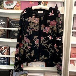 NWT Floral Sequin Jacket